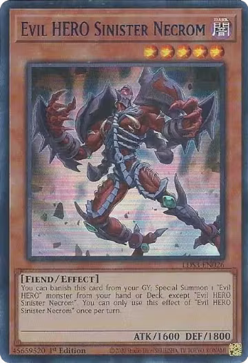 Evil HERO Sinister Necrom (Blue) (LDS3-EN026), Legendary Duelists: Season 3 — Yu-Gi-Oh! card price