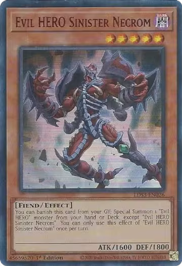 Evil HERO Sinister Necrom (Red) (LDS3-EN026), Legendary Duelists: Season 3 — Yu-Gi-Oh! card price