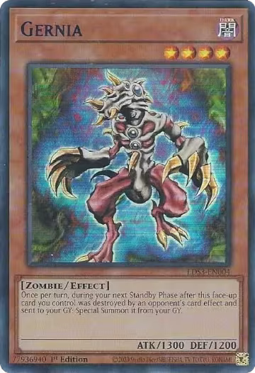 Gernia (Blue) (LDS3-EN004), Legendary Duelists: Season 3 — Yu-Gi-Oh! card price