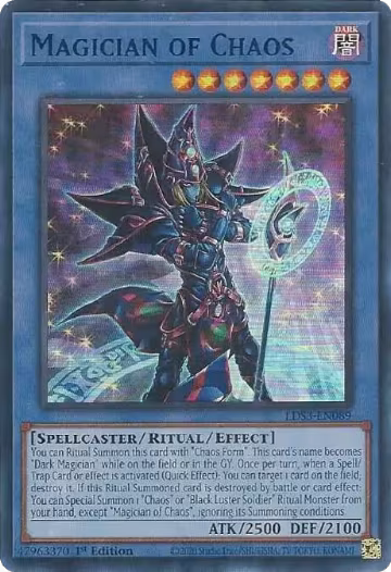 Magician of Chaos (Blue) (LDS3-EN089), Legendary Duelists: Season 3 — Yu-Gi-Oh! card price