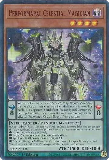 Performapal Celestial Magician (Red) (LDS3-EN130), Legendary Duelists: Season 3 — Yu-Gi-Oh! card price