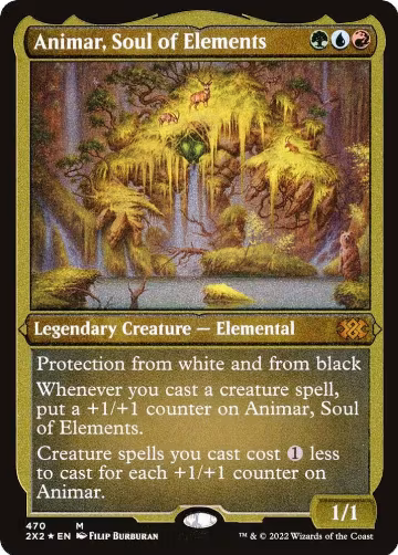 Animar, Soul of Elements (Foil Etched) (470), Double Masters 2022 — Magic card price
