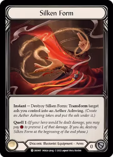 Silken Form (DRO007), Blitz Deck: Uprising - Dromai — Flesh & Blood card price