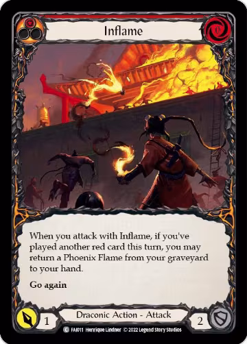 Inflame (FAI011), Blitz Deck: Uprising - Fai — Flesh & Blood card price