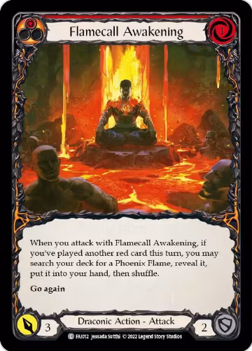 Flamecall Awakening (FAI012), Blitz Deck: Uprising - Fai — Flesh & Blood card price
