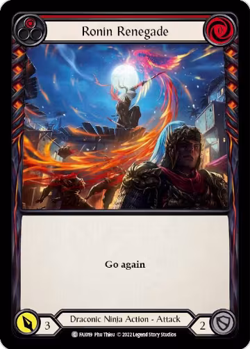 Ronin Renegade (Red) (FAI019), Blitz Deck: Uprising - Fai — Flesh & Blood card price