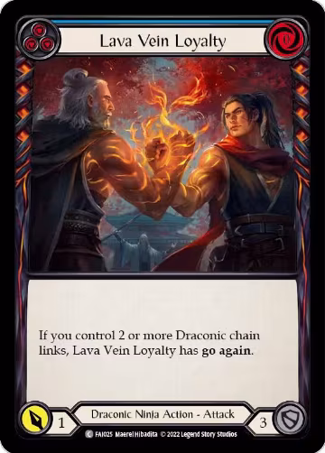 Lava Vein Loyalty (Blue) (FAI025), Blitz Deck: Uprising - Fai — Flesh & Blood card price