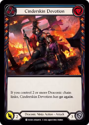 Cinderskin Devotion (Blue) (FAI026) — card price