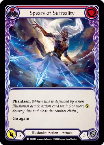 Spears of Surreality (DRO019), Blitz Deck: Uprising - Dromai — Flesh & Blood card price