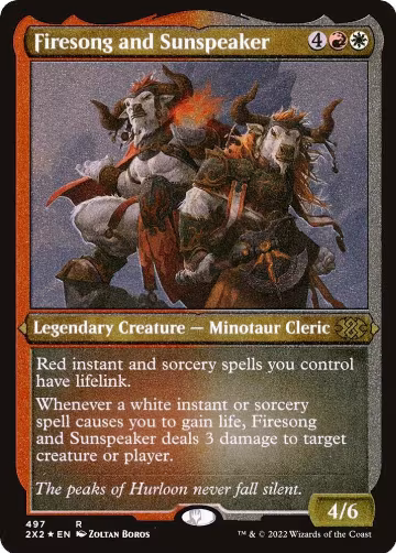 Firesong and Sunspeaker (Foil Etched) (497), Double Masters 2022 — Magic card price