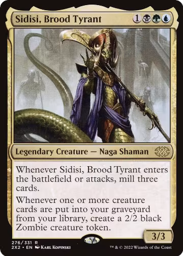 Sidisi, Brood Tyrant (276), Double Masters 2022 — Magic card price