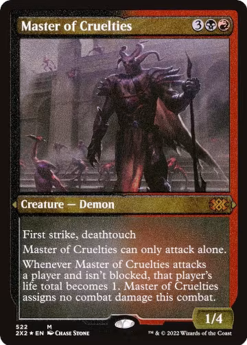 Master of Cruelties (Foil Etched) (522), Double Masters 2022 — Magic card price