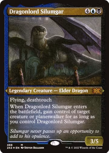 Dragonlord Silumgar (Foil Etched) (488), Double Masters 2022 — Magic card price