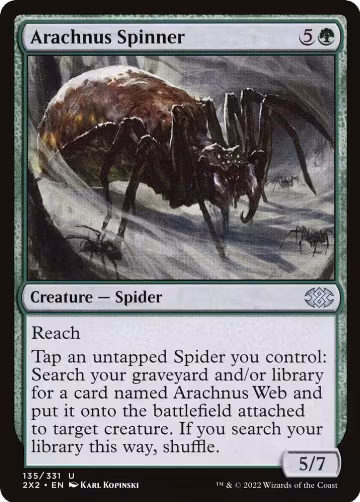 Arachnus Spinner (135), Double Masters 2022 — Magic card price