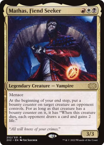 Mathas, Fiend Seeker (252), Double Masters 2022 — Magic card price