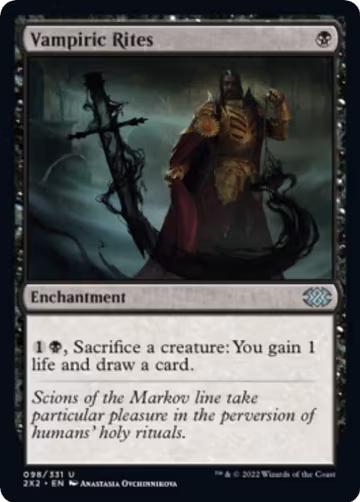 Vampiric Rites (98), Double Masters 2022 — Magic card price