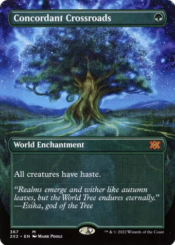 Concordant Crossroads (Borderless) (367), Double Masters 2022 — Magic card price
