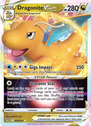 Dragonite VSTAR (050/078), Pokemon GO — Pokémon card price