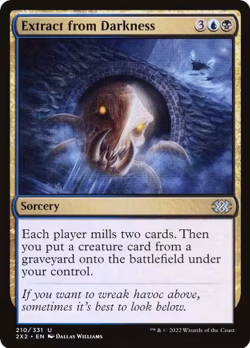 Extract from Darkness (210), Double Masters 2022 — Magic card price