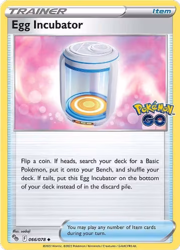 Egg Incubator (066/078), Pokemon GO — Pokémon card price