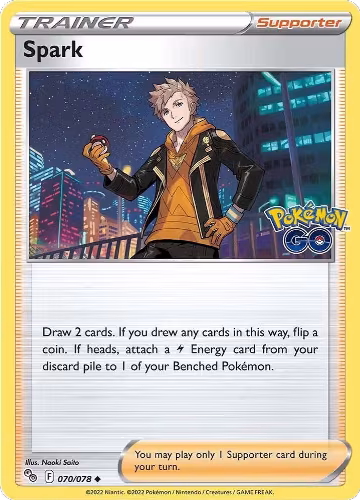 Spark (070/078), Pokemon GO — Pokémon card price