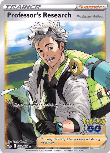 Professor's Research [Professor Willow] (Full Art) (078/078), Pokemon GO — Pokémon card price