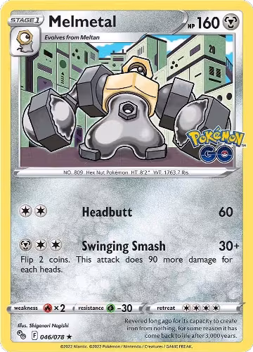 Melmetal (046/078), Pokemon GO — Pokémon card price