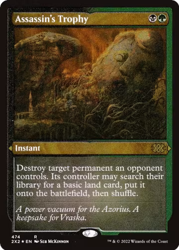 Assassin's Trophy (Foil Etched) (474), Double Masters 2022 — Magic card price