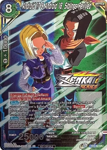 Android 17 & Android 18, Siblings Revived (Event Pack 10) (Alternate Foil) (EB1-62), Tournament Promotion Cards — DB Super card price