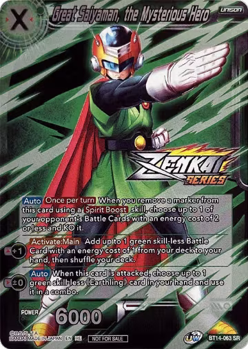 Great Saiyaman, the Mysterious Hero (Event Pack 10) (Alternate Foil) (BT14-063), Tournament Promotion Cards — DB Super card price