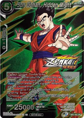 Son Gohan, Hidden Might (Event Pack 10) (Alternate Foil) (DB3-055), Tournament Promotion Cards — DB Super card price