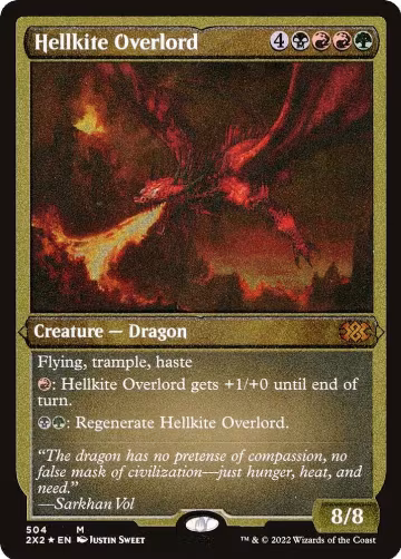 Hellkite Overlord (Foil Etched) (504), Double Masters 2022 — Magic card price
