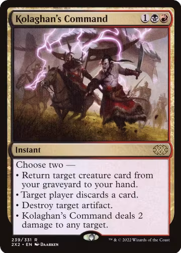 Kolaghan's Command (239), Double Masters 2022 — Magic card price