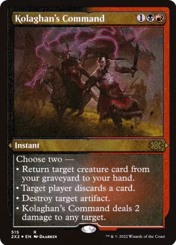 Kolaghan's Command (Foil Etched) (515), Double Masters 2022 — Magic card price