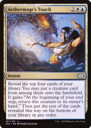 Aethermage's Touch (167), Double Masters 2022 — Magic card price