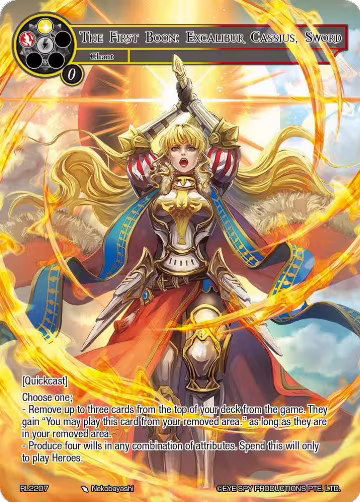 The First Boon: Excalibur Cassius, Sword (RL2207), Promo Cards — Force of Will card price