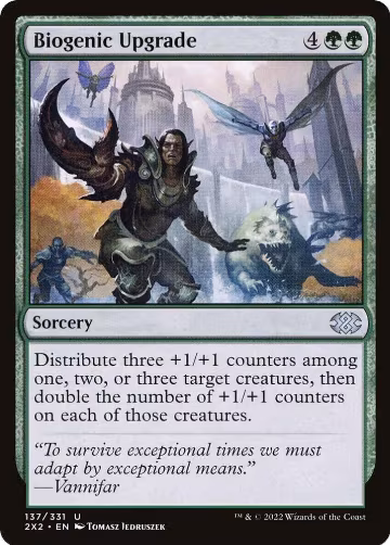 Biogenic Upgrade (137), Double Masters 2022 — Magic card price