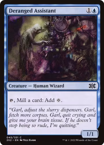 Deranged Assistant (45), Double Masters 2022 — Magic card price
