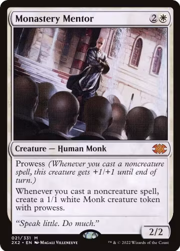 Monastery Mentor (21), Double Masters 2022 — Magic card price