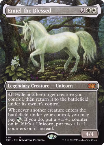 Emiel the Blessed (Borderless) (338), Double Masters 2022 — Magic card price