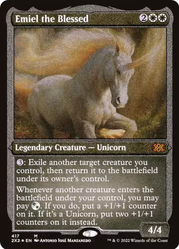 Emiel the Blessed (Foil Etched) (417), Double Masters 2022 — Magic card price