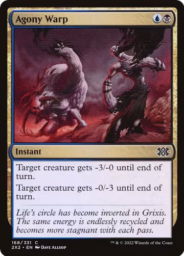 Agony Warp (168), Double Masters 2022 — Magic card price