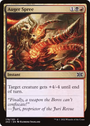 Auger Spree (178), Double Masters 2022 — Magic card price