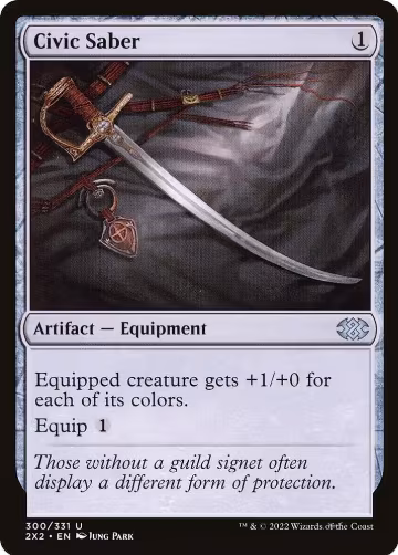 Civic Saber (300), Double Masters 2022 — Magic card price