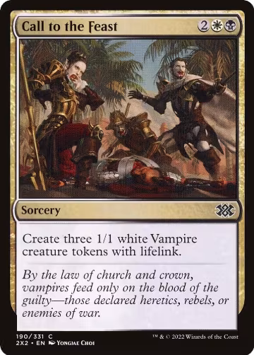 Call to the Feast (190), Double Masters 2022 — Magic card price