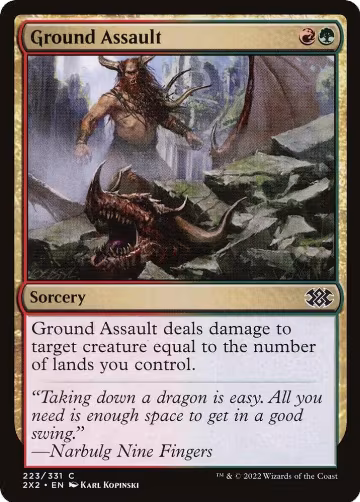 Ground Assault (223), Double Masters 2022 — Magic card price