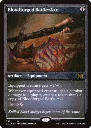 Bloodforged Battle-Axe (Foil Etched) (556), Double Masters 2022 — Magic card price