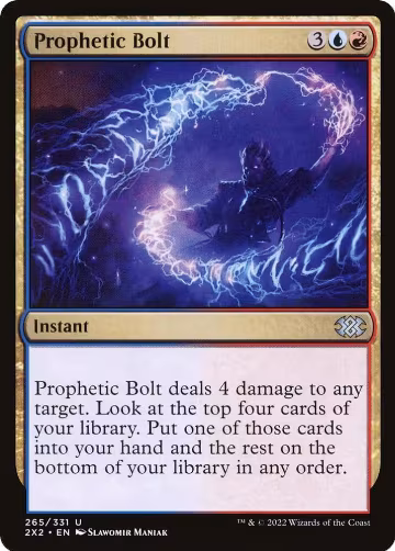 Prophetic Bolt (265), Double Masters 2022 — Magic card price