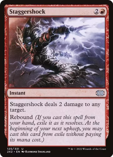 Staggershock (125), Double Masters 2022 — Magic card price