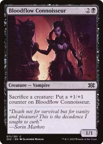 Bloodflow Connoisseur (71), Double Masters 2022 — Magic card price